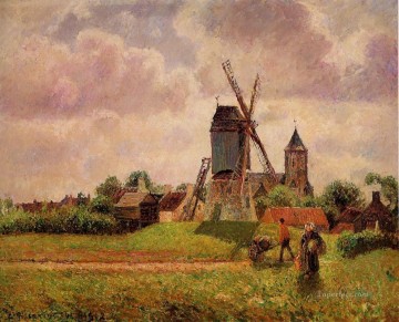 Camille Pissarro Painting - el molino de viento knocke bélgica Camille Pissarro